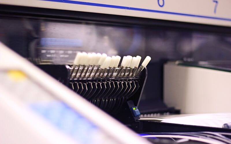 showing internals of a pick and place surface mount machine